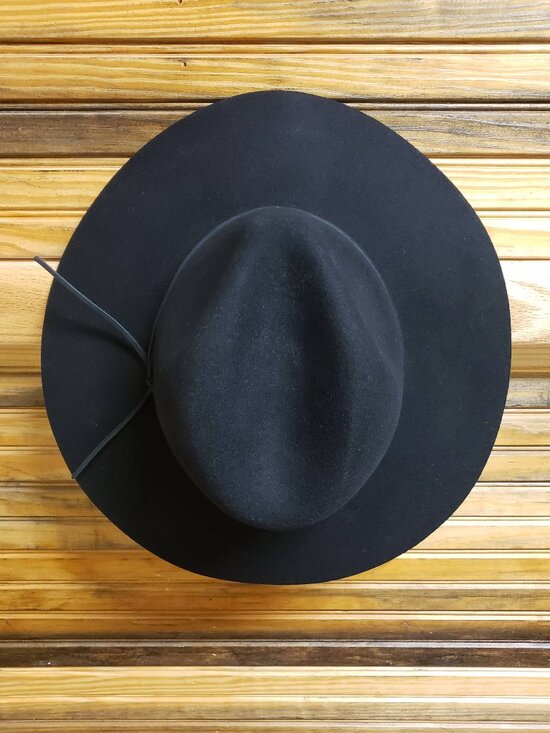 Phenix Black Wool Felt Wide Brim Fedora Hat - Nordstrom